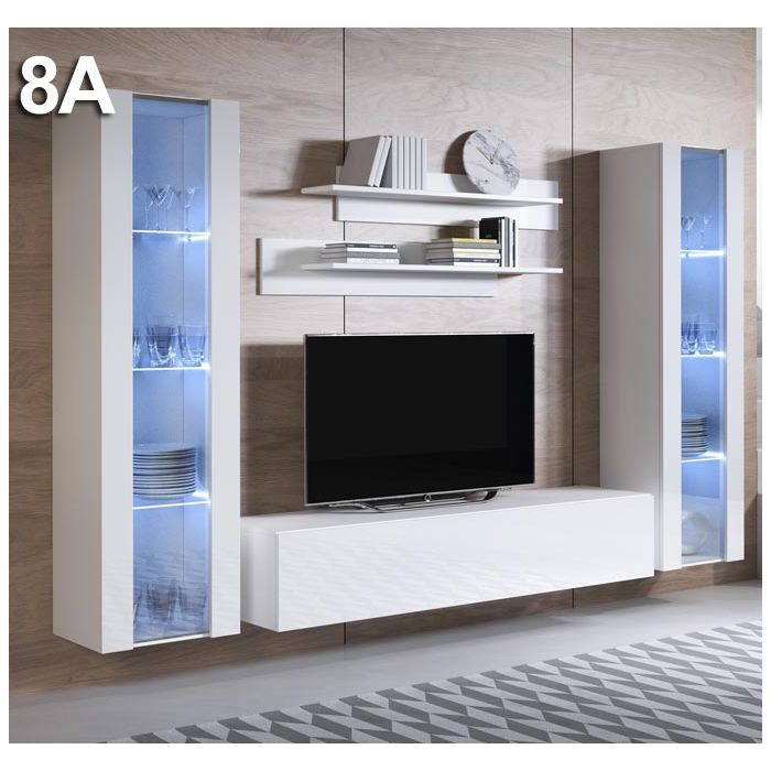 Conjunto de muebles Luke 8A blanco (2,6m)