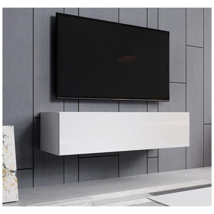 Mueble TV modelo modelo Aitana M1 (120x30cm) en color blanco
