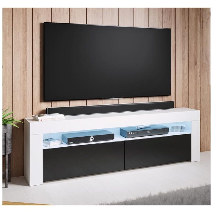 mueble-tv-aker-140-blanco-negro