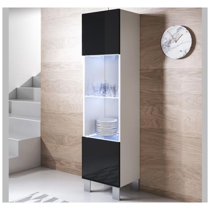 vitrina-colgante-luke-v6-40x165cc-patas-aluminio-blanco-negro