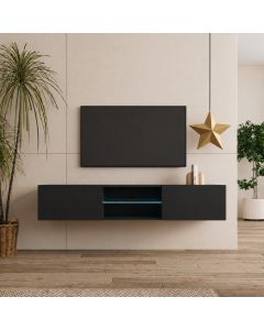 Mueble TV modelo Tibi (160 cm) en color negro