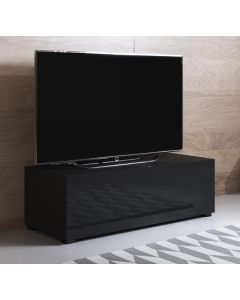 Mueble TV modelo Luke H1 (100x32cm) color negro con patas estándar