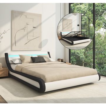 cama-de-matrimonio-con-canape-parisina-en-color-blanco-con-negro