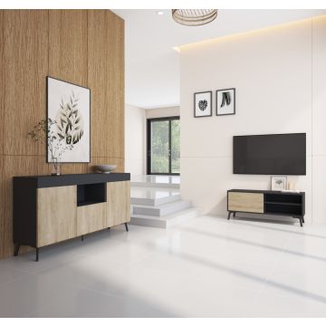 conjunto-de-muebles-kai-aparador-y-mueble-tv-negro-y-sonoma-mate